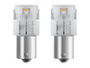 Orange PY21W LED-pærer Osram LEDriving® SL - BAU15s