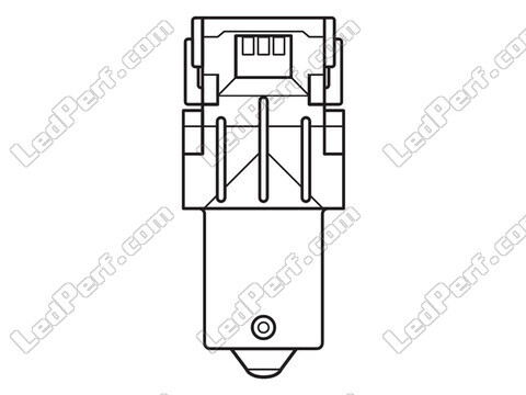 Orange P21W LED-pærer Osram LEDriving® SL - BA15s