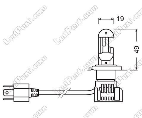 Kit LED-pærer H7 Osram Night Breaker Godkendte - 64210DWNB