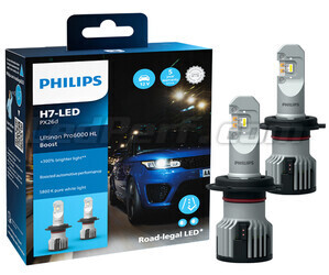H7 LED-pærer Philips ULTINON Pro6000 BOOST Godkendte - 11972U60BX2