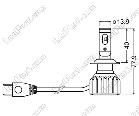 H7 LED-pærer Osram Night Breaker GEN2 Godkendte - 64210DWNBG2