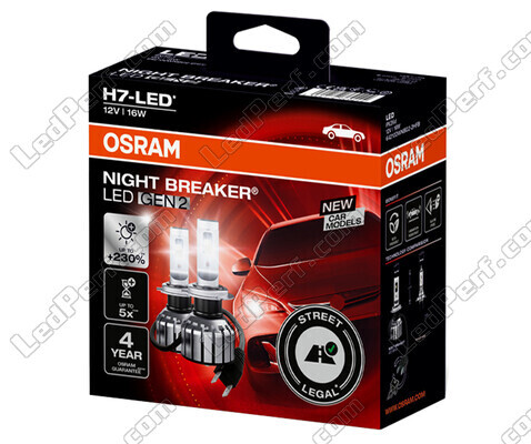 H7 LED-pærer Osram Night Breaker GEN2 Godkendte - 64210DWNBG2