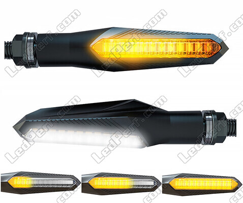 Dynamiske LED-blinklys 2 en 1 avec Kørelys intégrés pour Aprilia Caponord 1200