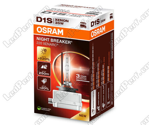 D1S Xenon-pære Osram Xenarc Night Breaker 220 - 66140XN2 i sin Emballage