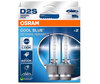 Par af pærer Xenon D2S Osram Xenarc Cool Blue Intense 6200K i sin Emballage - 66240CBN-2HB