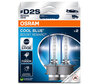 Xenon D2S-pærer Osram Xenarc Cool Blue Boost 7000K ref.: 66240CBB-2HB 2HB i pakning med 2 pærer