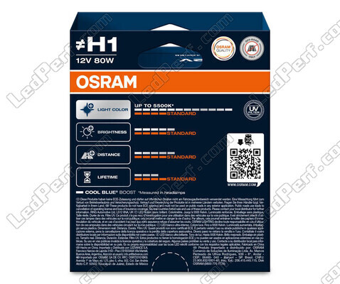 Pakke med 2 H1-pærer Osram Cool Blue Boost - 5 500K - 62150CBB-2HB