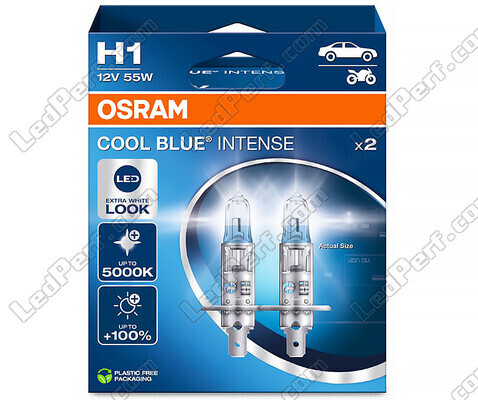 Par med Osram H1 pærer Cool blue Intense Next Gen LED Effect 5000K