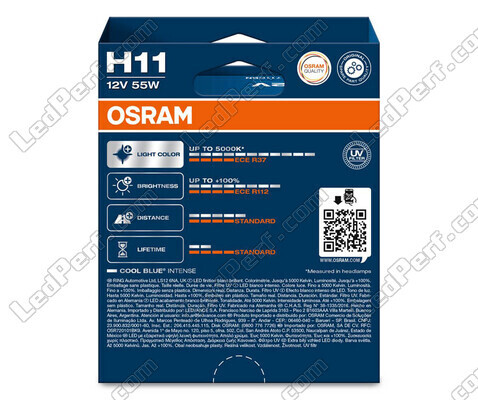 H11-pære par Osram Cool Blue Intense - 64211CBN-2HB