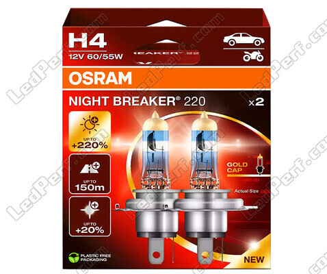 H4 pærer OSRAM Night Breaker® 220 - 64193NB220-2HB -Duo Box