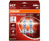 Pakke med 2 H7-pærer Osram Night Breaker Laser +150% - 64210NL-2HB