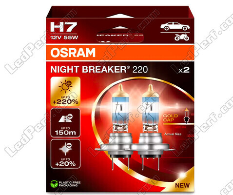 H7 pærer OSRAM Night Breaker® 220 - 64210NB220-2HB -Duo Box