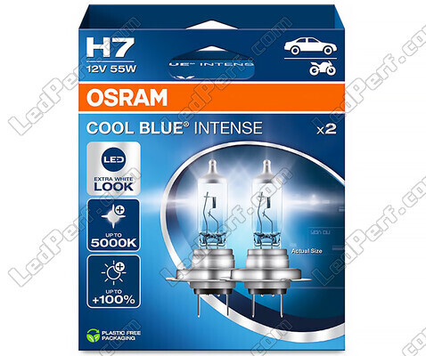 Par med Osram H7 pærer Cool blue Intense LED Effect 5000K