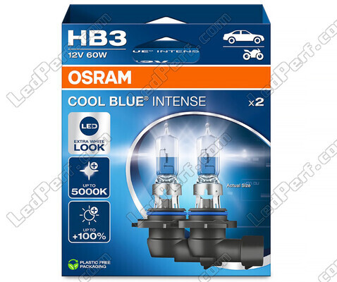 Par med Osram HB3 pærer Cool blue Intense Next Gen LED Effect 5000K