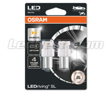 Orange PY21W LED-pærer Osram LEDriving® SL - BAU15s