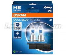 H8-pære par Osram Cool Blue Intense - 64212CBN-2HB