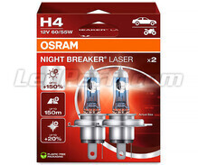 Pakke med 2 H4-pærer Osram Night Breaker Laser +150% - 64193NL-2HB